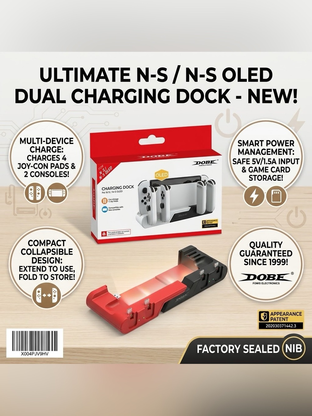 Dual Charging Dock for Nintendo Switch / Switch OLED